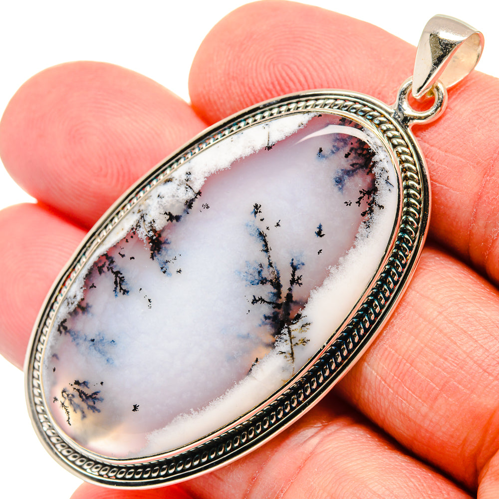 Dendritic Opal Pendants handcrafted by Ana Silver Co - PD22110