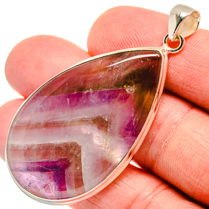 Chevron Amethyst Pendants handcrafted by Ana Silver Co - PD22114