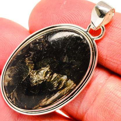Golden Seraphinite Pendants handcrafted by Ana Silver Co - PD22122