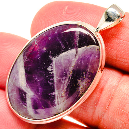 Chevron Amethyst Pendants handcrafted by Ana Silver Co - PD22125
