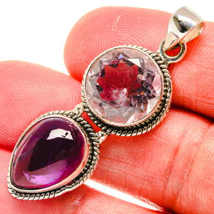 Kunzite Pendants handcrafted by Ana Silver Co - PD22127