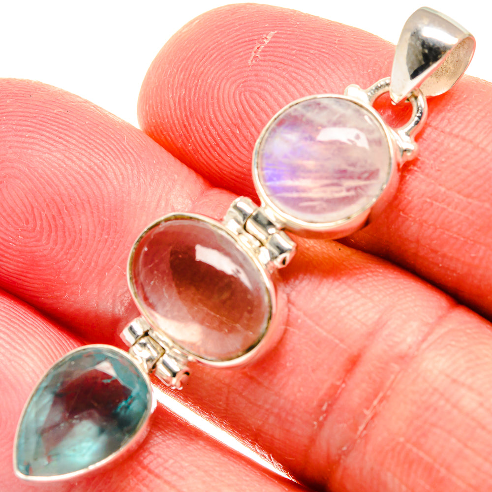 Aquamarine Pendants handcrafted by Ana Silver Co - PD22128