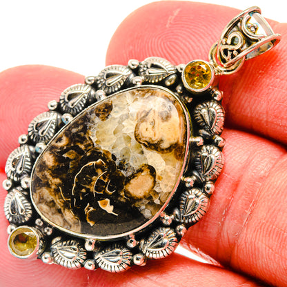 Turritella Agate Pendants handcrafted by Ana Silver Co - PD22130