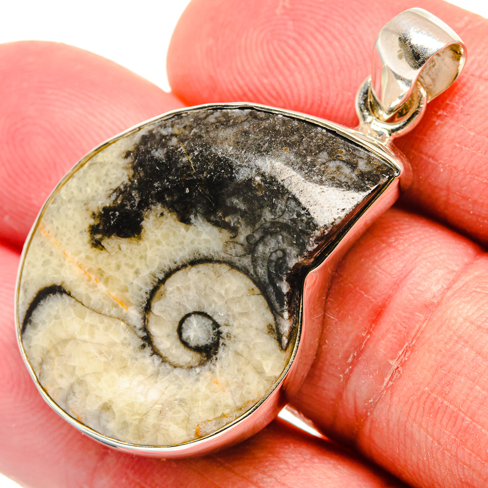 Pinolith Fossil Pendants handcrafted by Ana Silver Co - PD22134