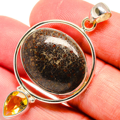 Dinosaur Bone Pendants handcrafted by Ana Silver Co - PD22136