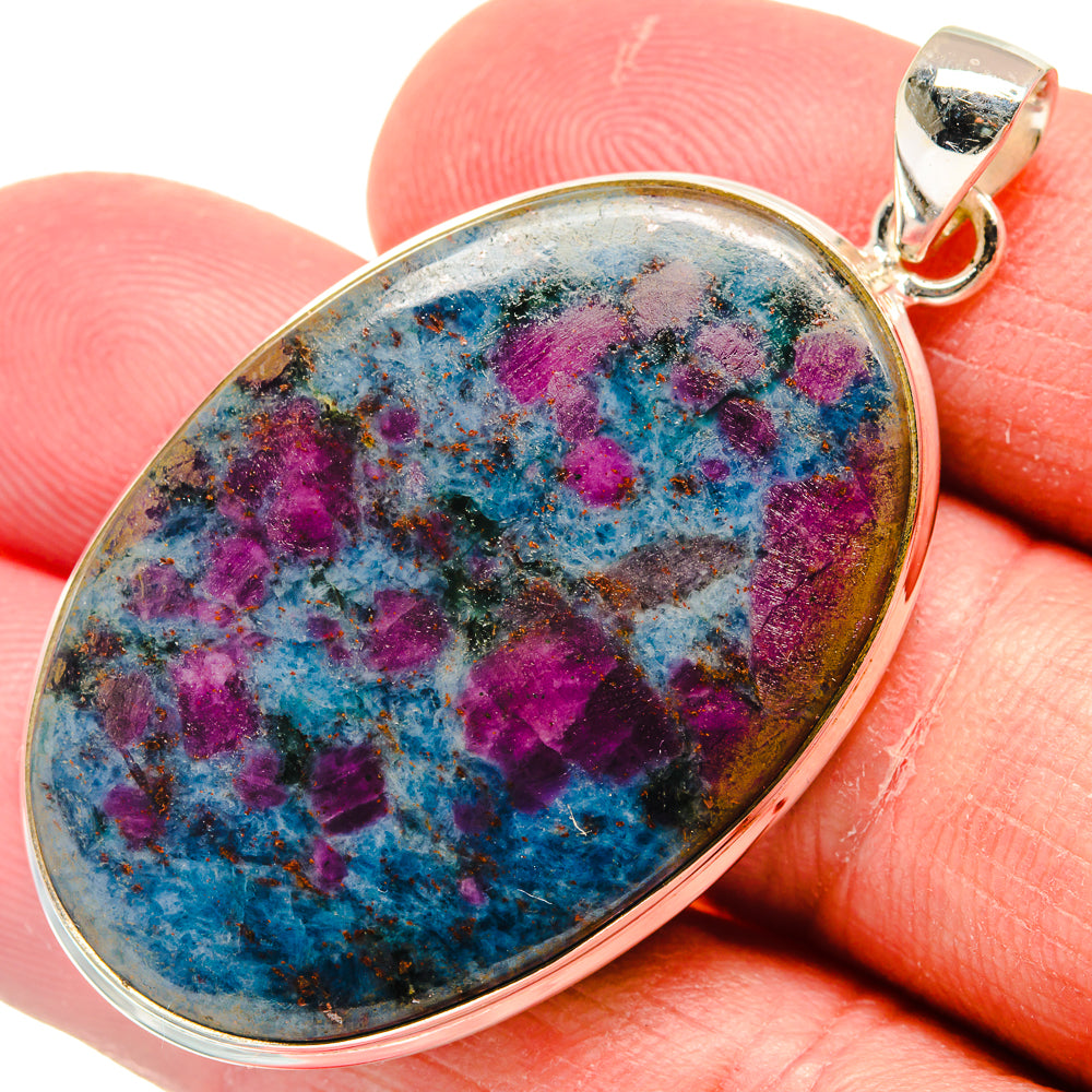 Ruby Fuchsite Pendants handcrafted by Ana Silver Co - PD22143