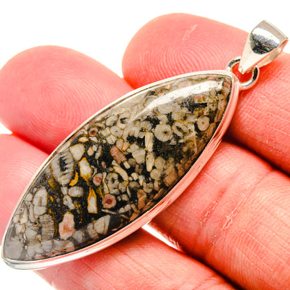 Crinoid Fossil Pendants handcrafted by Ana Silver Co - PD22144