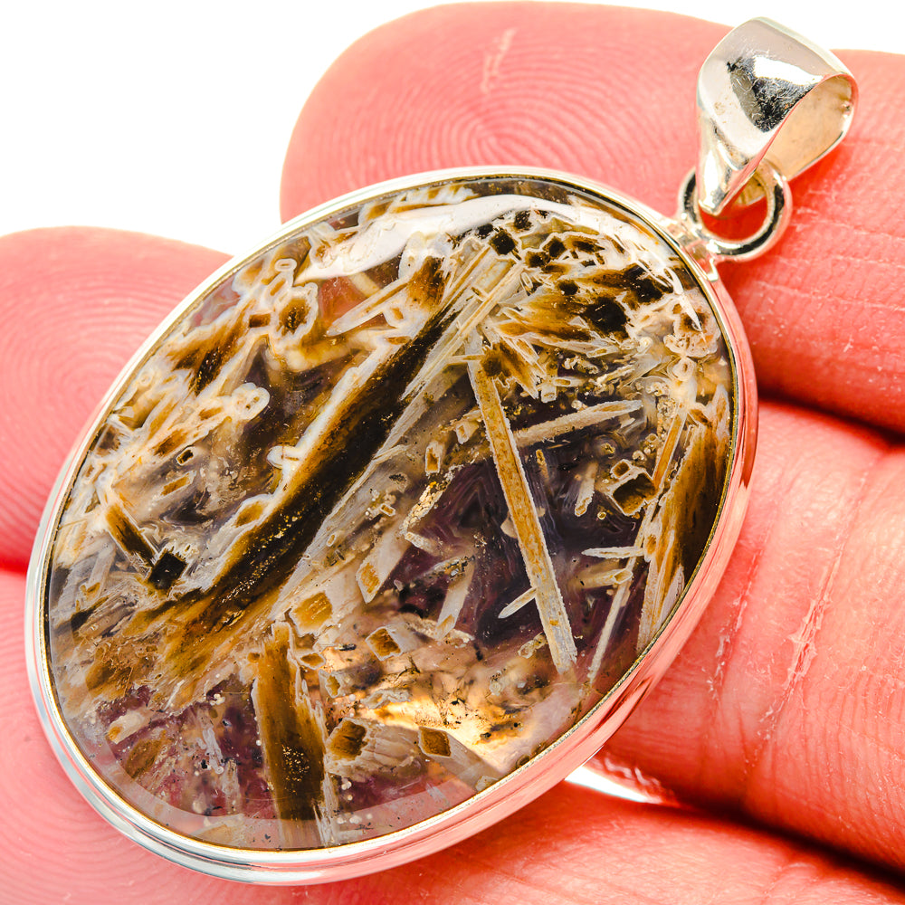Turkish Tube Agate Pendants handcrafted by Ana Silver Co - PD22145