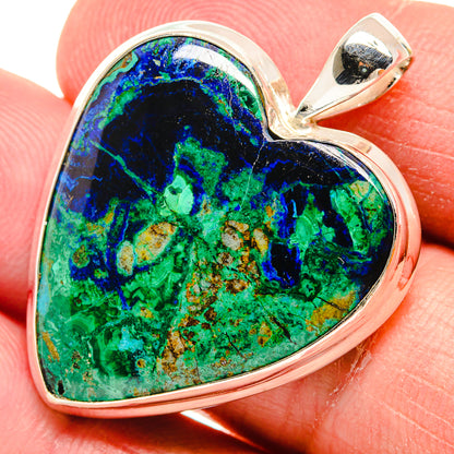 Azurite Malachite Pendants handcrafted by Ana Silver Co - PD22154