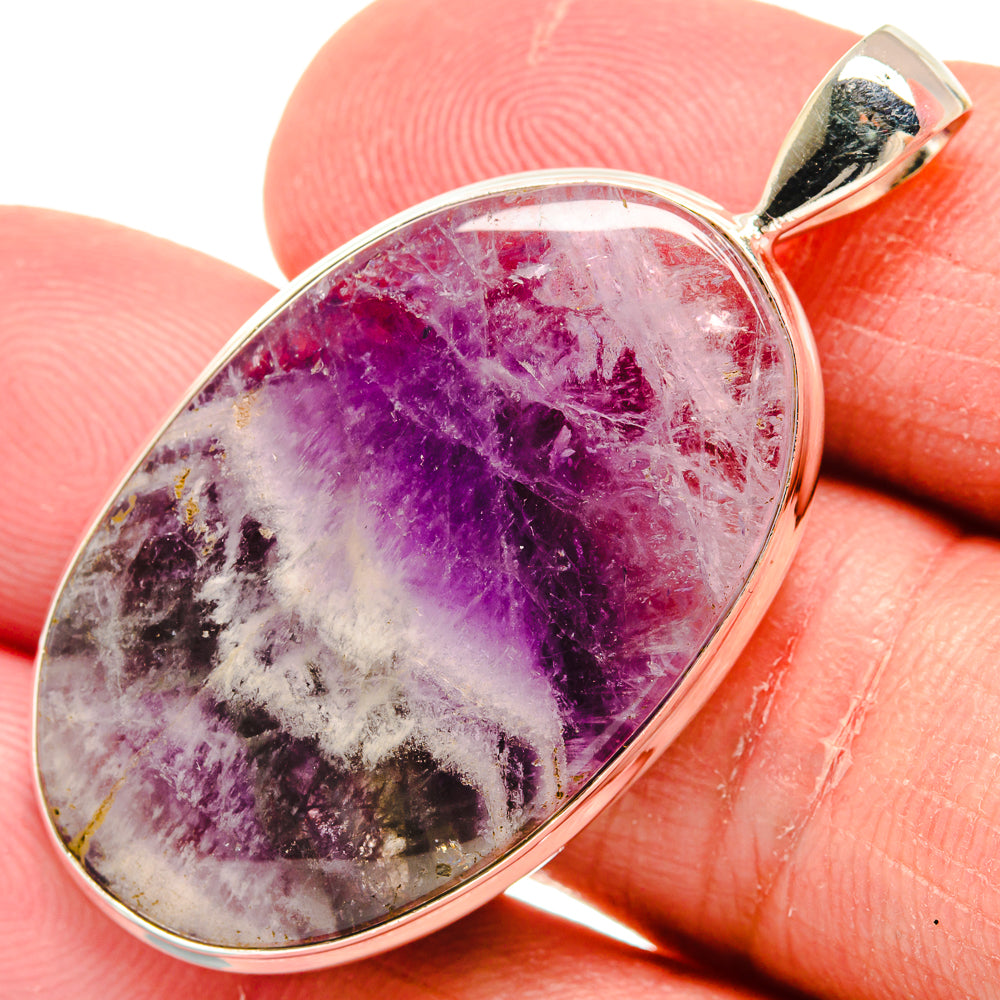 Chevron Amethyst Pendants handcrafted by Ana Silver Co - PD22168