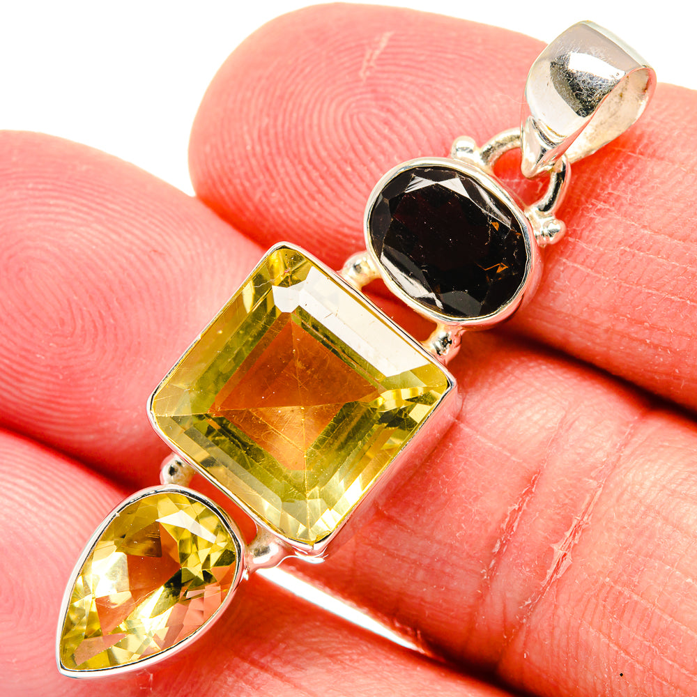 Citrine Pendants handcrafted by Ana Silver Co - PD22170