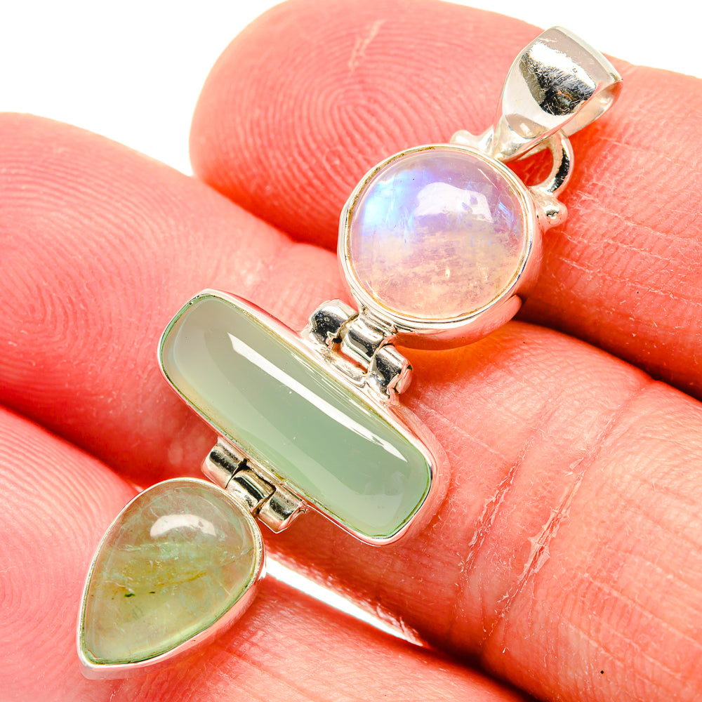 Chrysoprase Pendants handcrafted by Ana Silver Co - PD22173