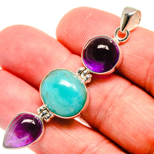 Chrysocolla Pendants handcrafted by Ana Silver Co - PD22180