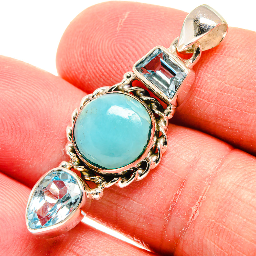 Larimar Pendants handcrafted by Ana Silver Co - PD22183