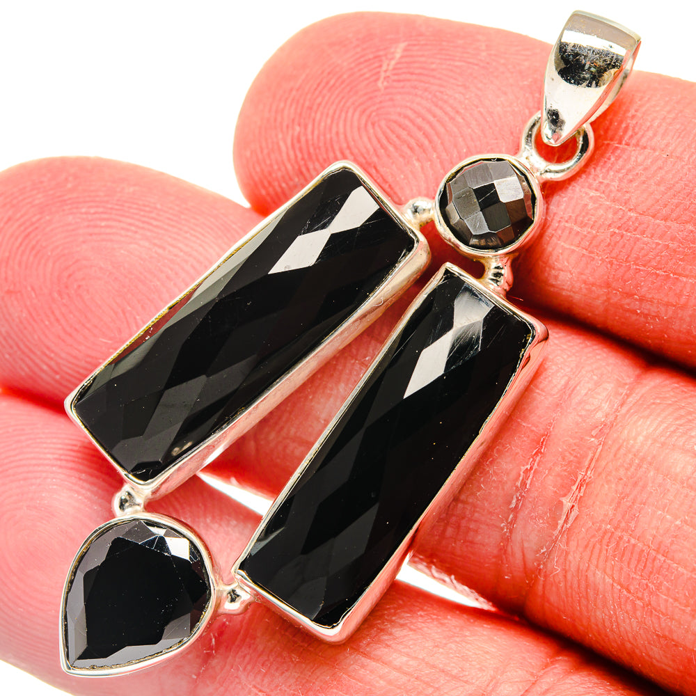 Black Onyx Pendants handcrafted by Ana Silver Co - PD22185