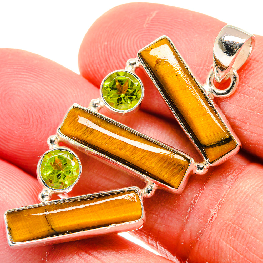 Tiger Eye Pendants handcrafted by Ana Silver Co - PD22190