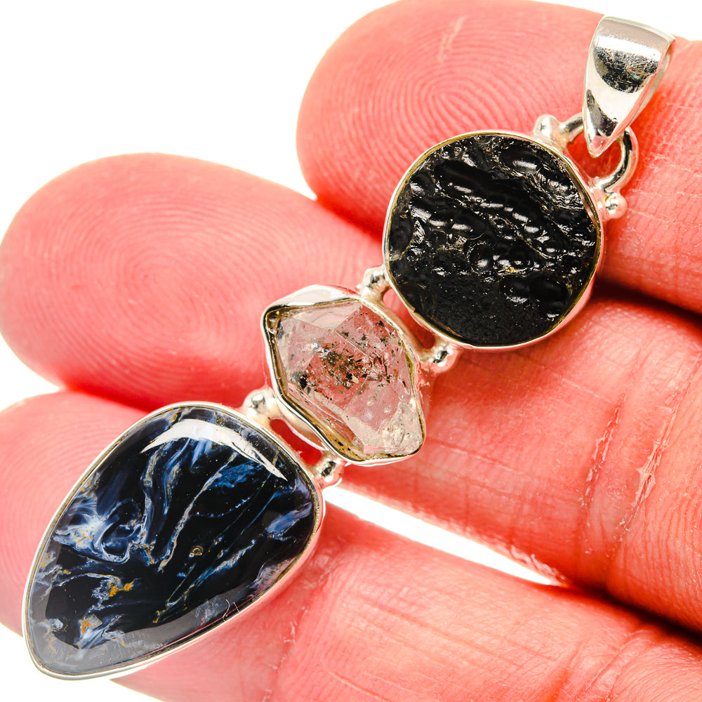 Pietersite Pendants handcrafted by Ana Silver Co - PD22192