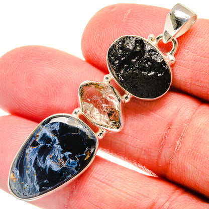 Pietersite Pendants handcrafted by Ana Silver Co - PD22193