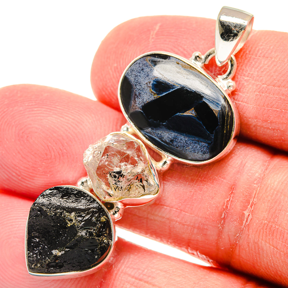 Pietersite Pendants handcrafted by Ana Silver Co - PD22198