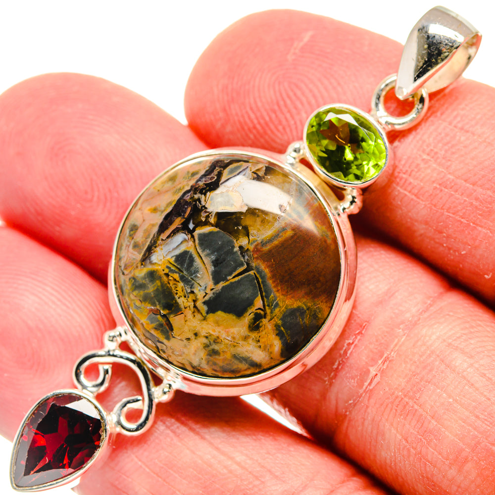 Butterfly Jasper Pendants handcrafted by Ana Silver Co - PD22208