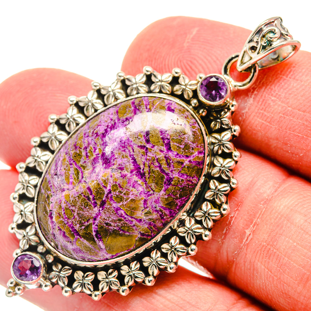 Stichtite Pendants handcrafted by Ana Silver Co - PD22215