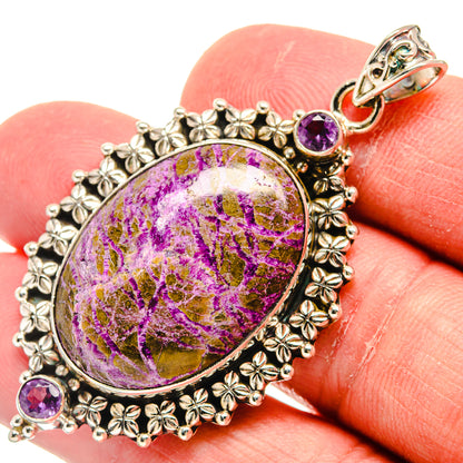 Stichtite Pendants handcrafted by Ana Silver Co - PD22215
