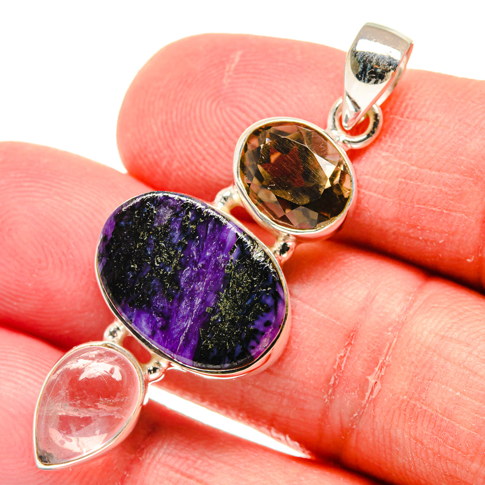 Charoite Pendants handcrafted by Ana Silver Co - PD22219