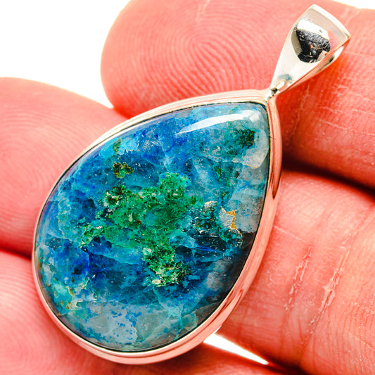 Chrysocolla Pendants handcrafted by Ana Silver Co - PD22220