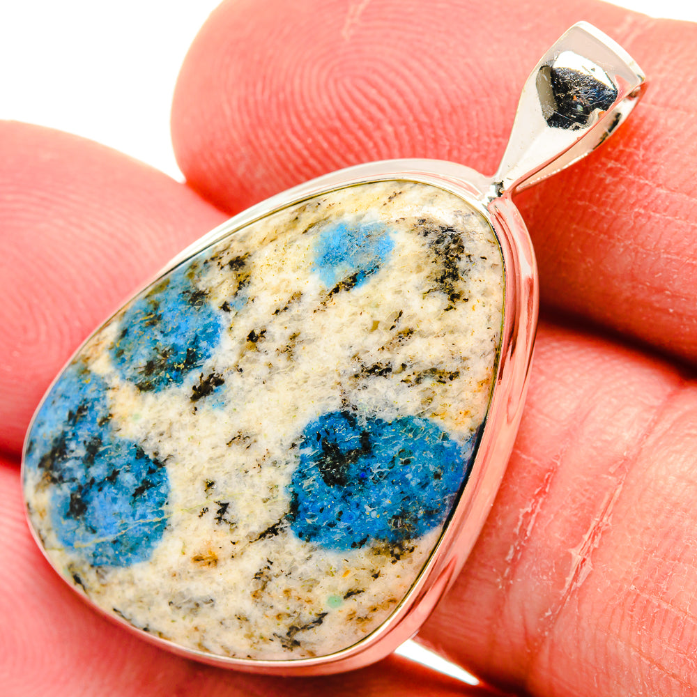 K2 Blue Azurite Pendants handcrafted by Ana Silver Co - PD22222