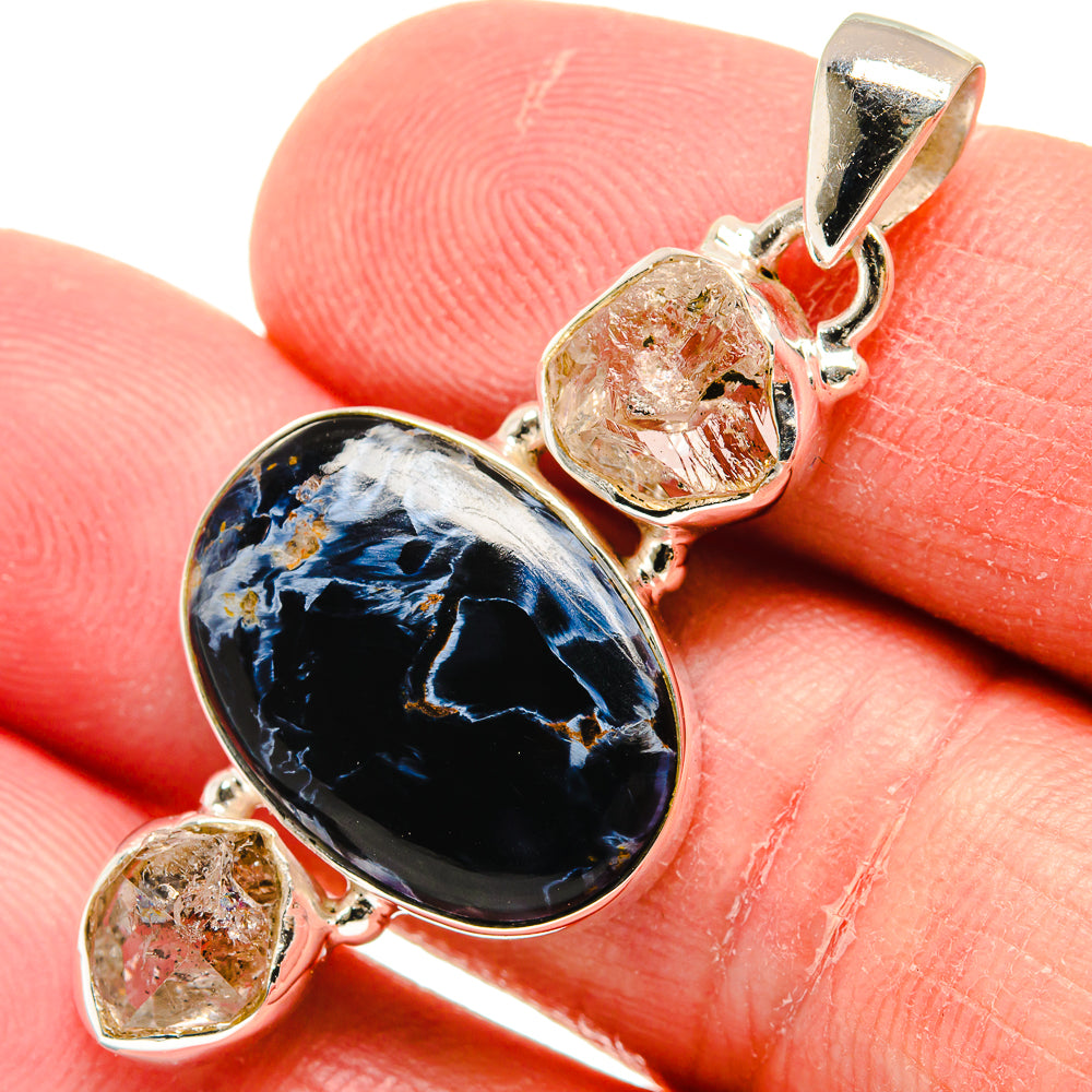 Pietersite Pendants handcrafted by Ana Silver Co - PD22227