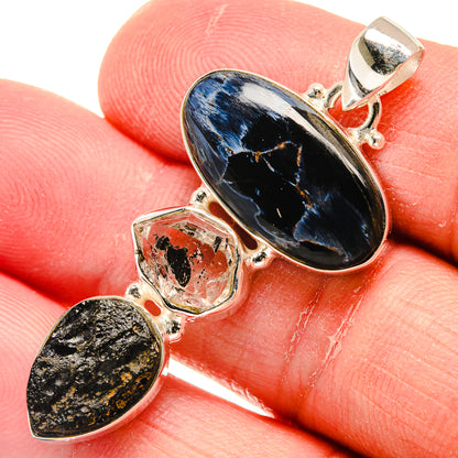 Pietersite Pendants handcrafted by Ana Silver Co - PD22229