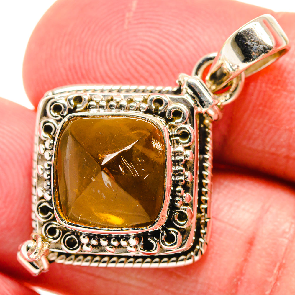 Citrine Pendants handcrafted by Ana Silver Co - PD22240