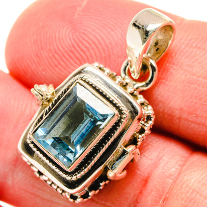 Blue Topaz Pendants handcrafted by Ana Silver Co - PD22245