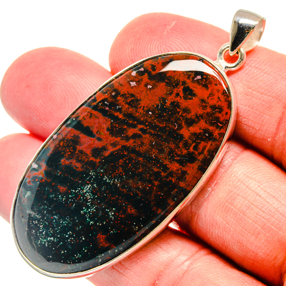 Bloodstone Pendants handcrafted by Ana Silver Co - PD22250