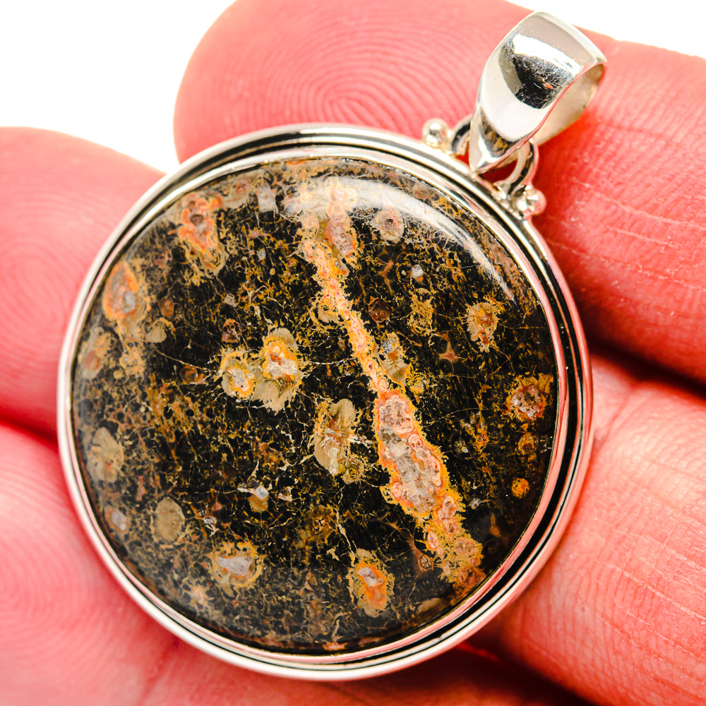 Fireworks Obsidian Pendants handcrafted by Ana Silver Co - PD22253