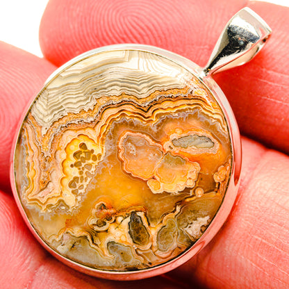 Laguna Lace Agate Pendants handcrafted by Ana Silver Co - PD22255