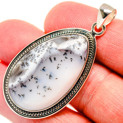Dendritic Opal Pendants handcrafted by Ana Silver Co - PD22263