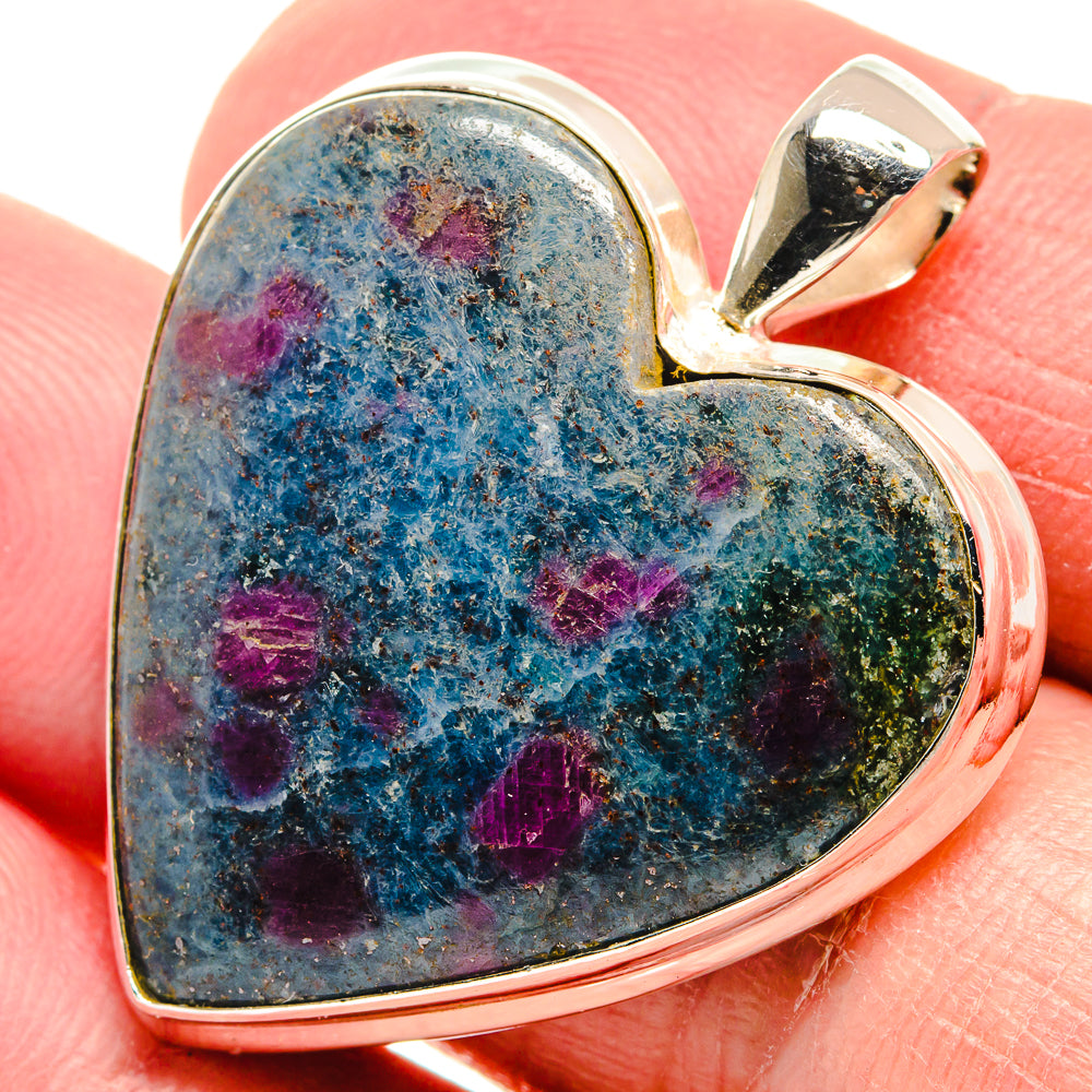 Ruby Fuchsite Pendants handcrafted by Ana Silver Co - PD22264