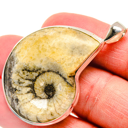 Pinolith Fossil Pendants handcrafted by Ana Silver Co - PD22276