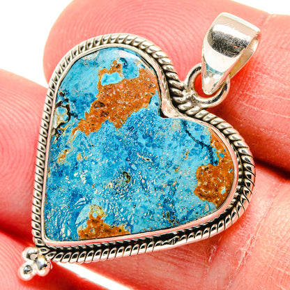 Shattuckite Pendants handcrafted by Ana Silver Co - PD22277