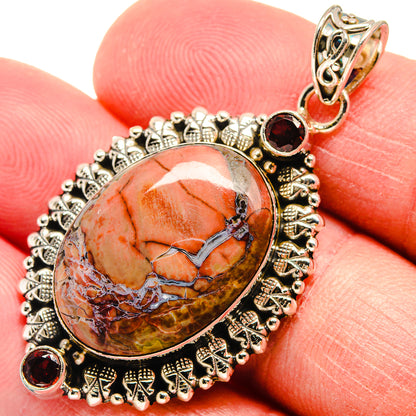 Butterfly Jasper Pendants handcrafted by Ana Silver Co - PD22282