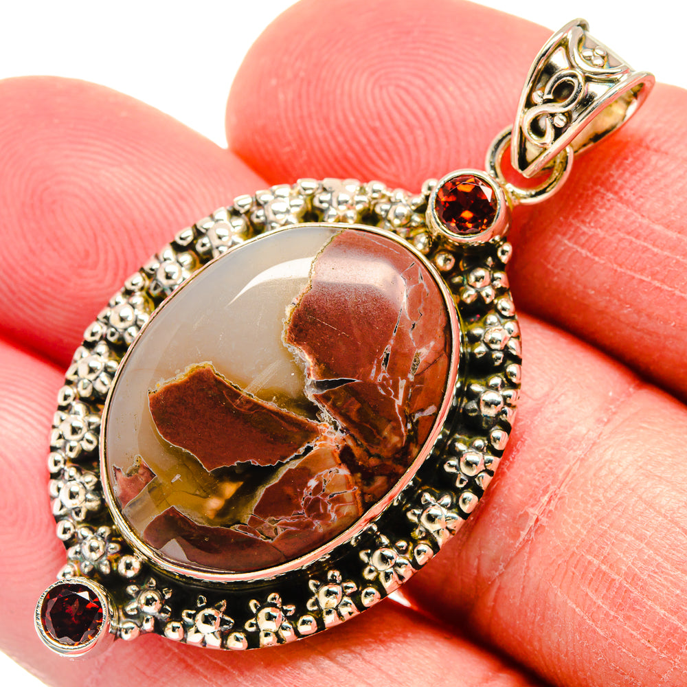Butterfly Jasper Pendants handcrafted by Ana Silver Co - PD22283
