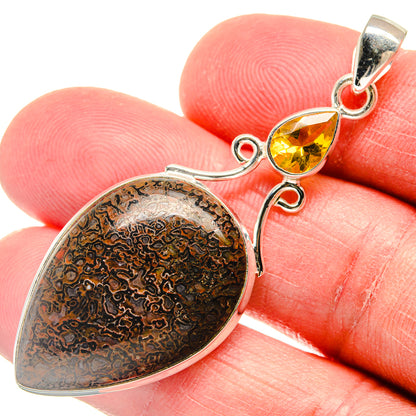Dinosaur Bone Pendants handcrafted by Ana Silver Co - PD22284