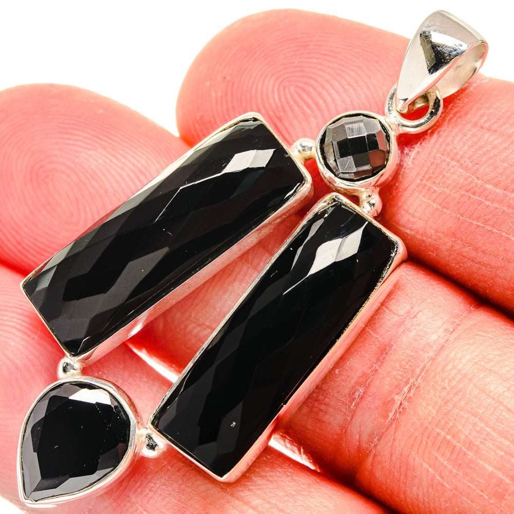 Black Onyx Pendants handcrafted by Ana Silver Co - PD22288