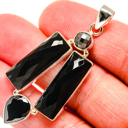 Black Onyx Pendants handcrafted by Ana Silver Co - PD22289
