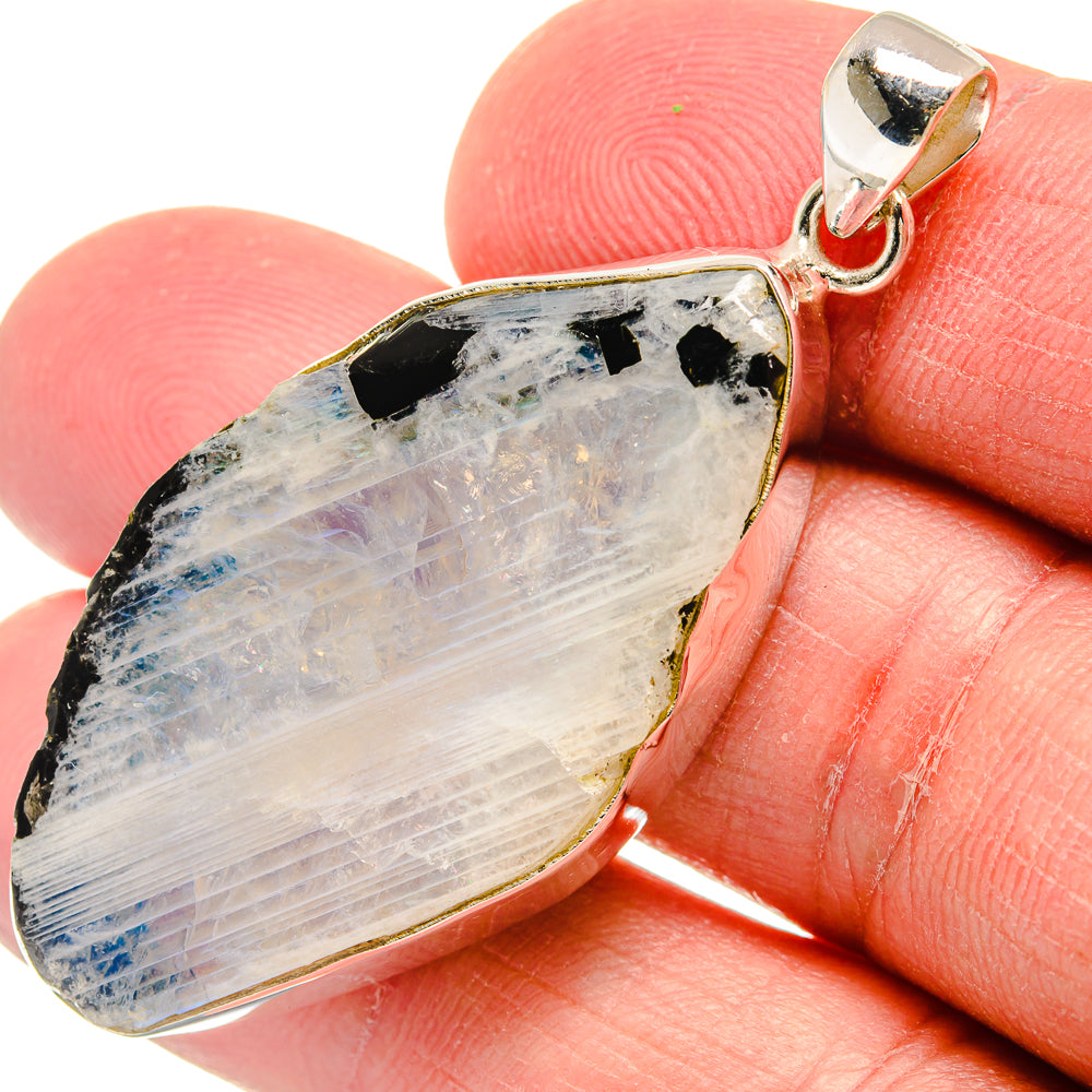 Rainbow Moonstone Pendants handcrafted by Ana Silver Co - PD22302