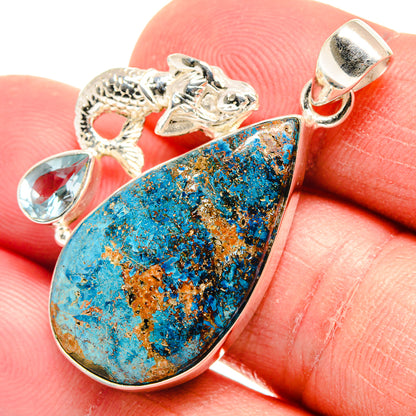 Shattuckite Pendants handcrafted by Ana Silver Co - PD22308