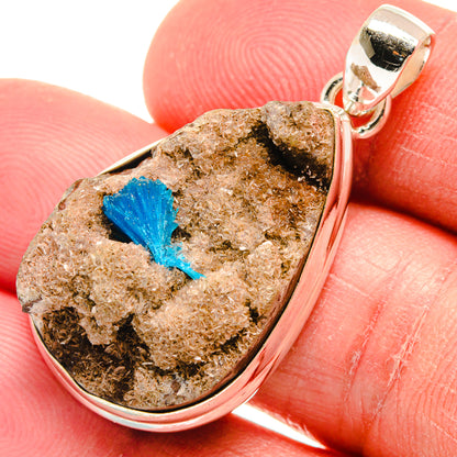 Cavansite Crystal Pendants handcrafted by Ana Silver Co - PD22313