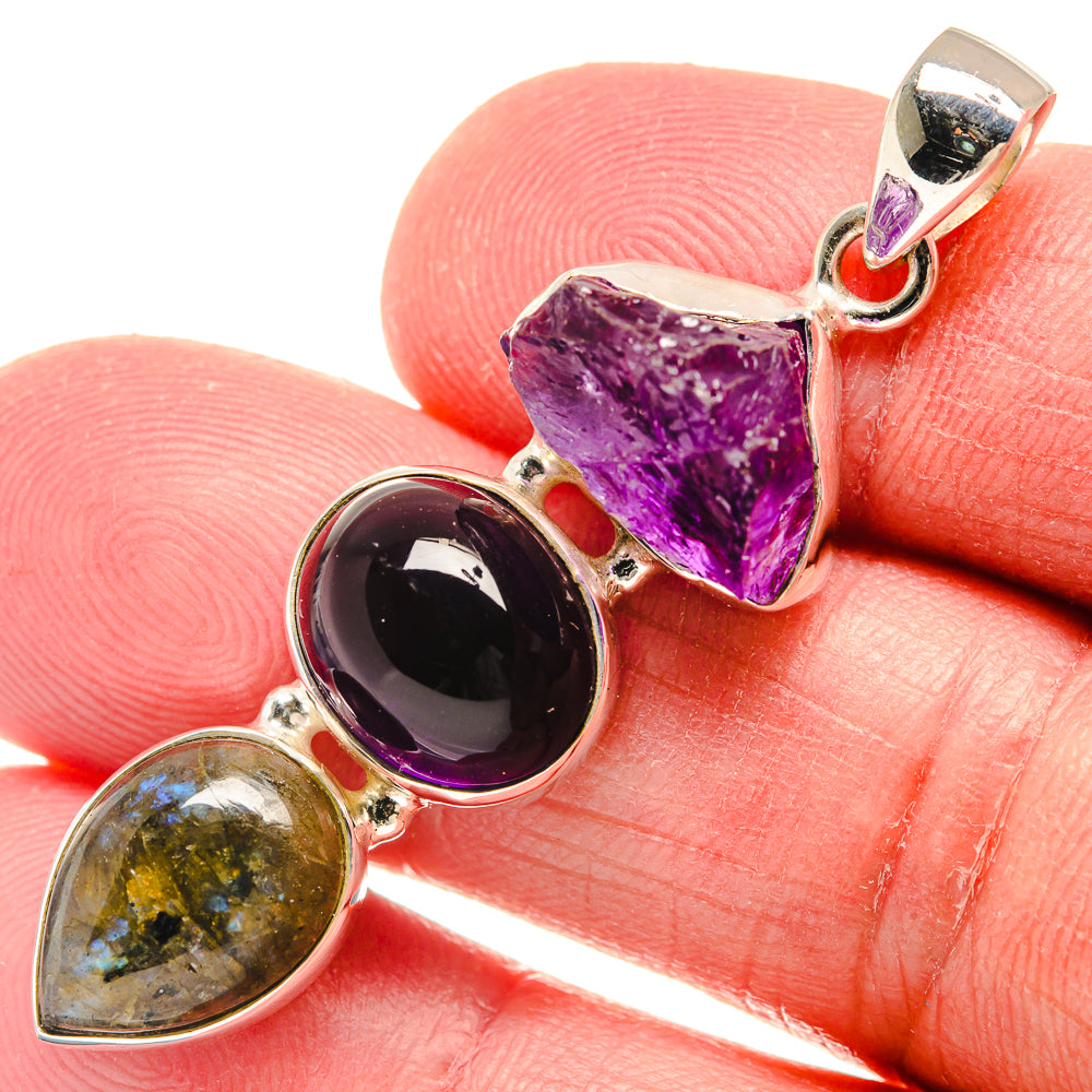 Amethyst Pendants handcrafted by Ana Silver Co - PD22320
