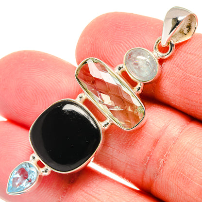 Black Onyx Pendants handcrafted by Ana Silver Co - PD22330